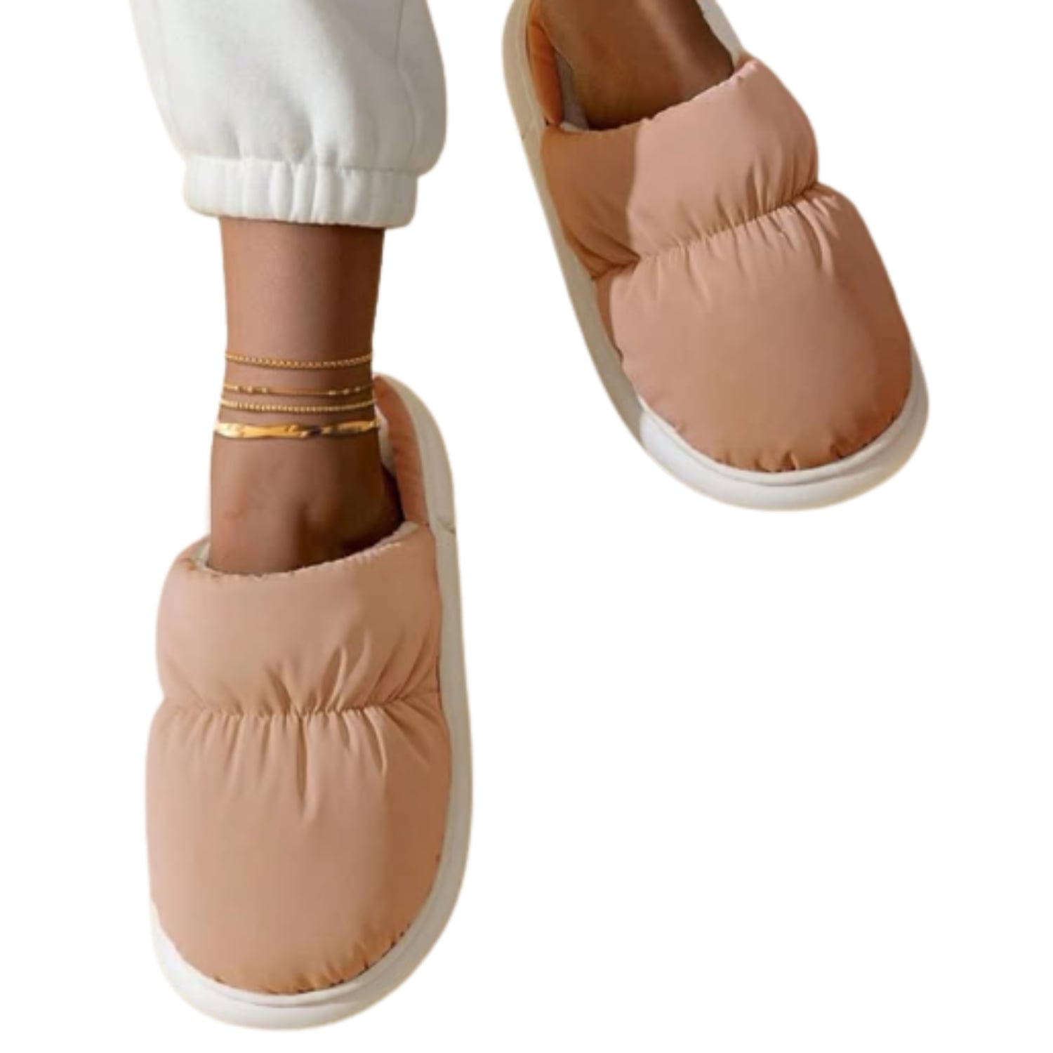 ZAPATOS IMPERMEABLES DE INVIERNO PANTUFLAS CON CHIPORRO - 2