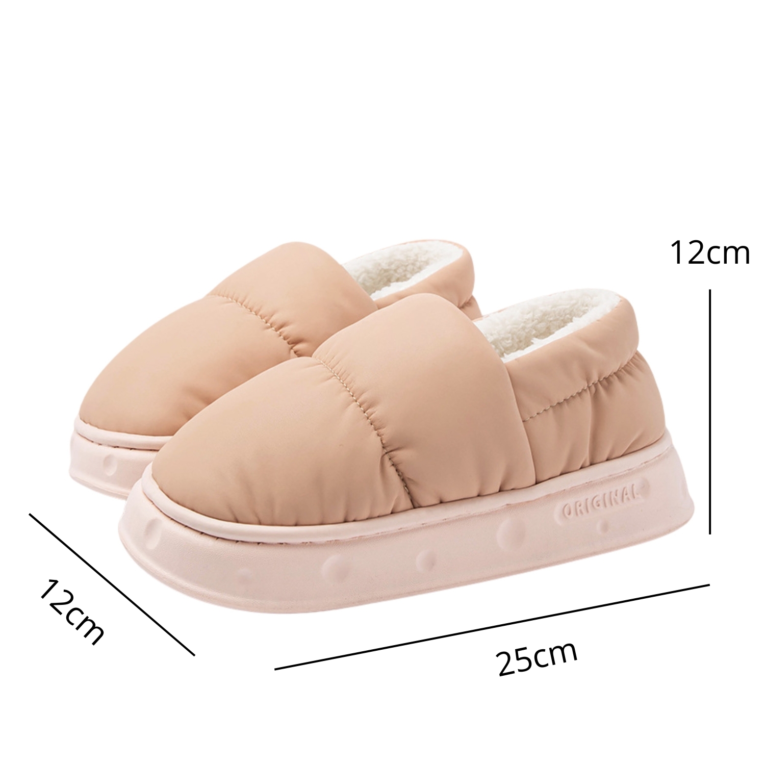ZAPATOS IMPERMEABLES DE INVIERNO PANTUFLAS CON CHIPORRO - 5