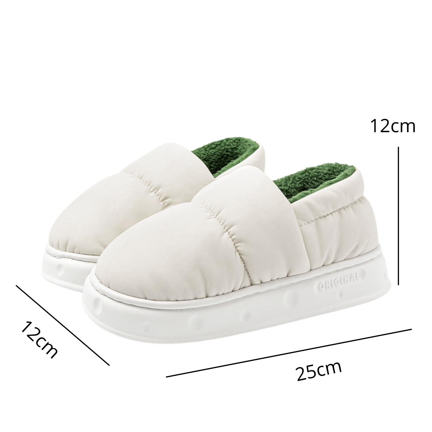 ZAPATOS IMPERMEABLES DE INVIERNO PANTUFLAS CON CHIPORRO - 2