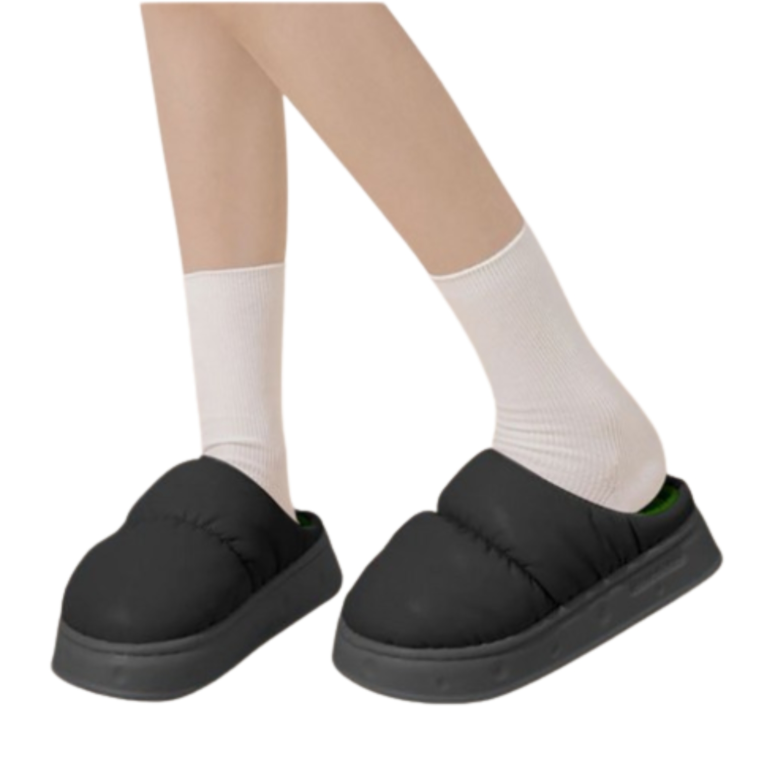 PANTUFLAS DE ALGODÓN ACOLCHADAS POLAR CÁLIDAS IMPERMEABLES - 2