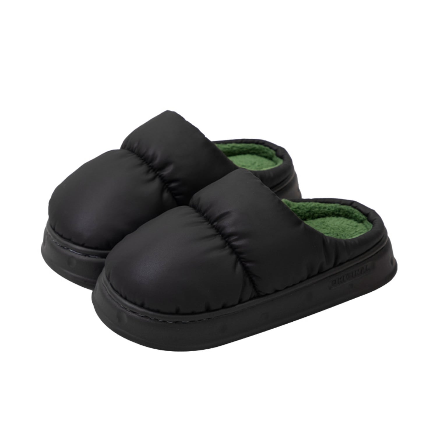 PANTUFLAS DE ALGODÓN ACOLCHADAS POLAR CÁLIDAS IMPERMEABLES - 3