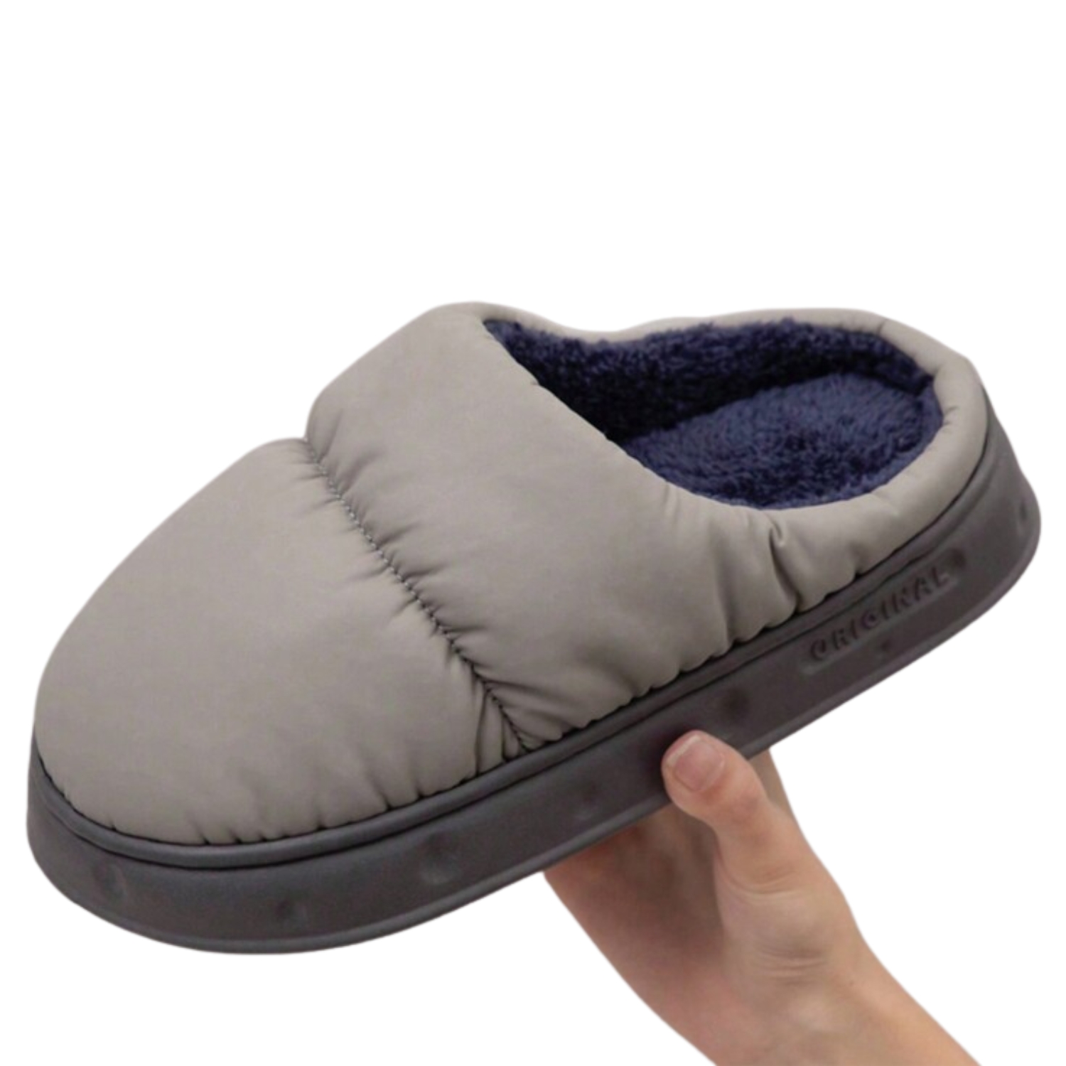 PANTUFLAS DE ALGODÓN ACOLCHADAS POLAR CÁLIDAS IMPERMEABLES - 2