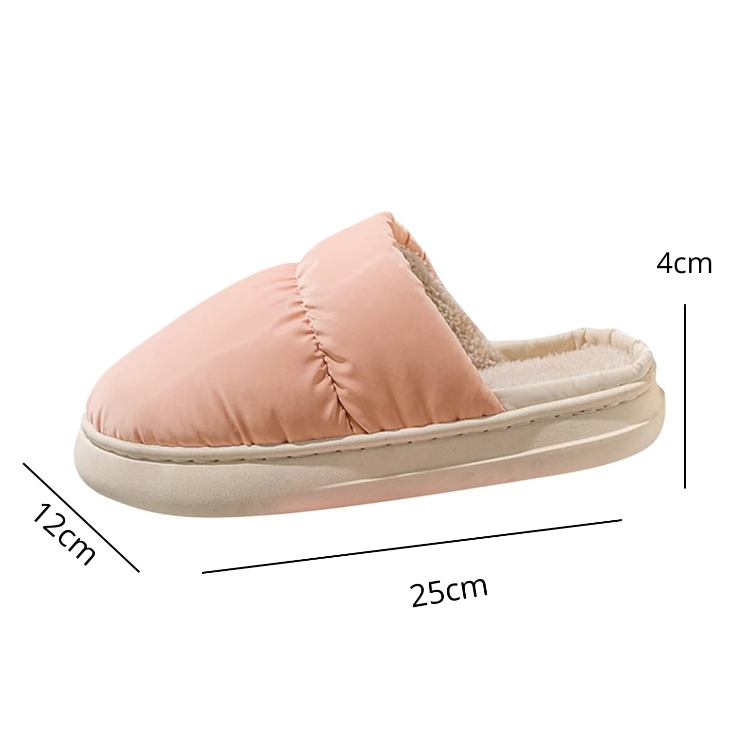 PANTUFLAS DE ALGODÓN ACOLCHADAS POLAR CÁLIDAS IMPERMEABLES - 3