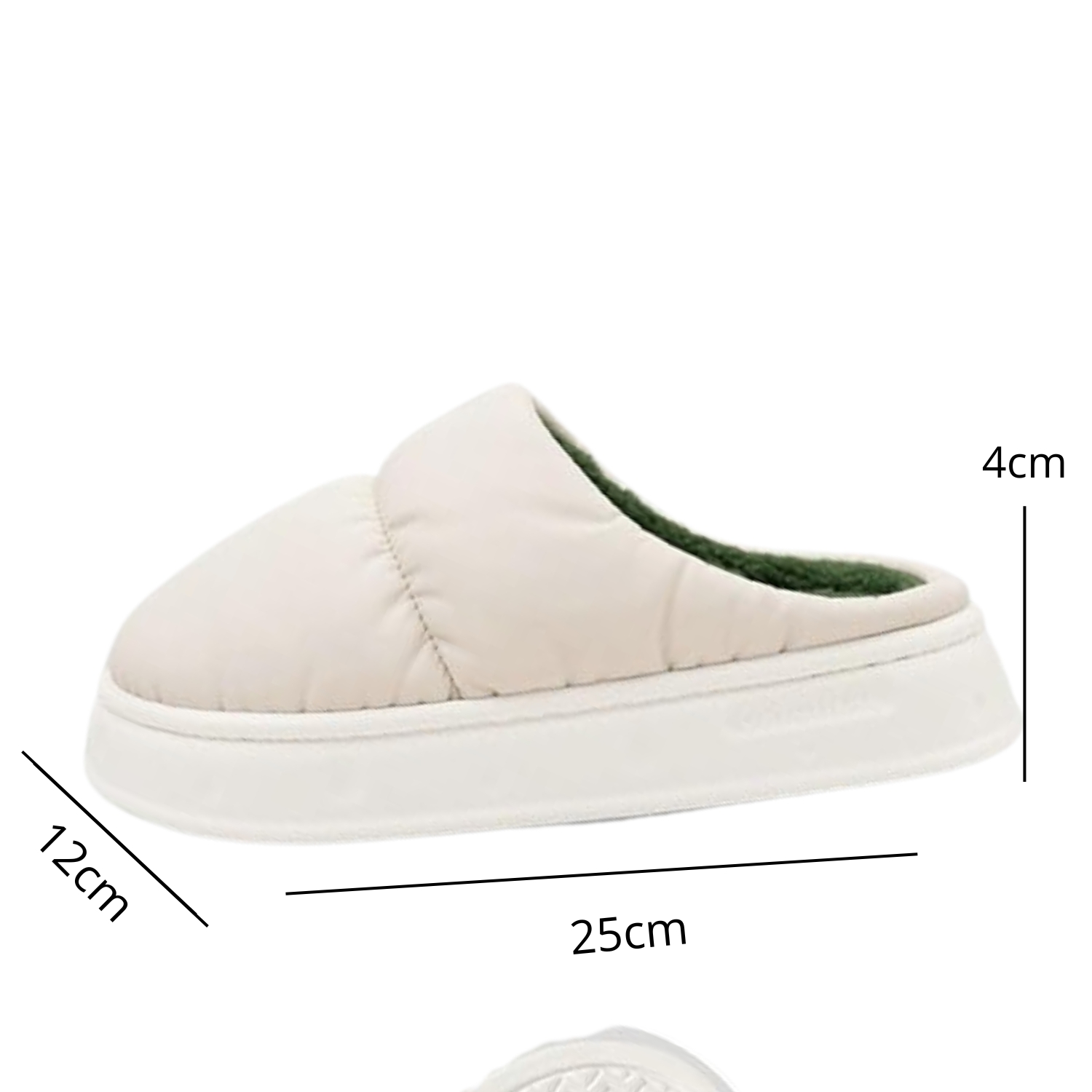 PANTUFLAS DE ALGODÓN ACOLCHADAS POLAR CÁLIDAS IMPERMEABLES - 5