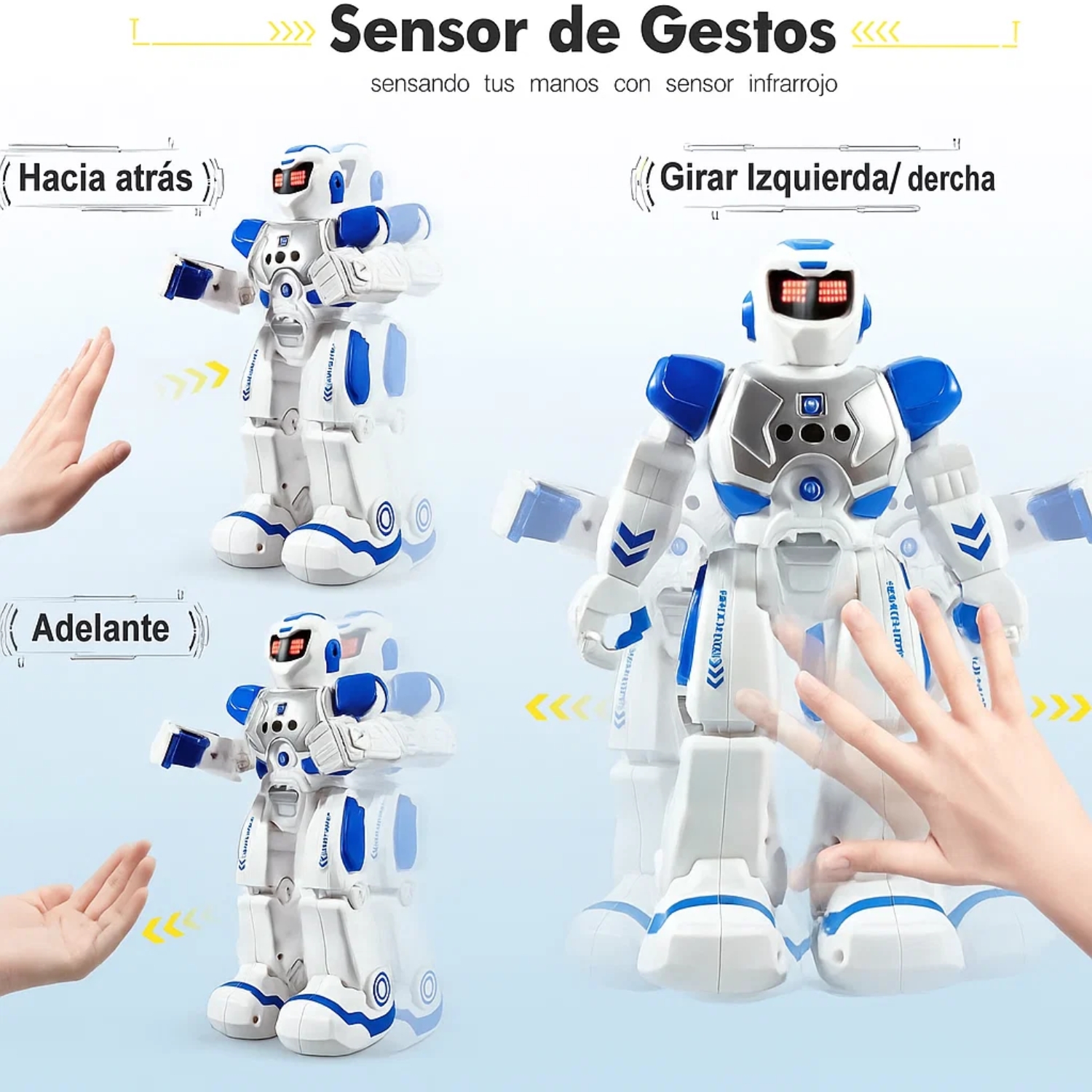 ROBOT INTELIGENTE JUGUETE A CONTROL REMOTO SMART RECARGABLE - 2