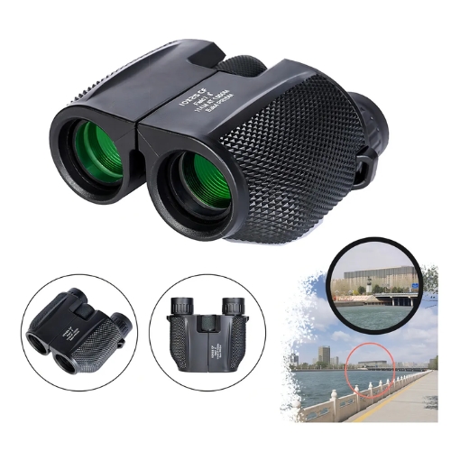 BINOCULARES TELESCOPICOS HD ALTA POTENCIA 10X25 PORTATILES - 1