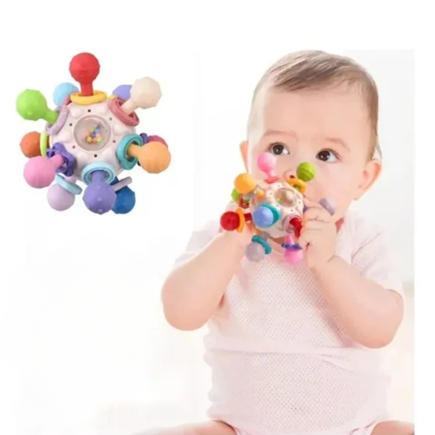 PELOTA DE AGARRE JUGUETE SENSORIAL ESTIMULACIÓN PARA BEBES - 2