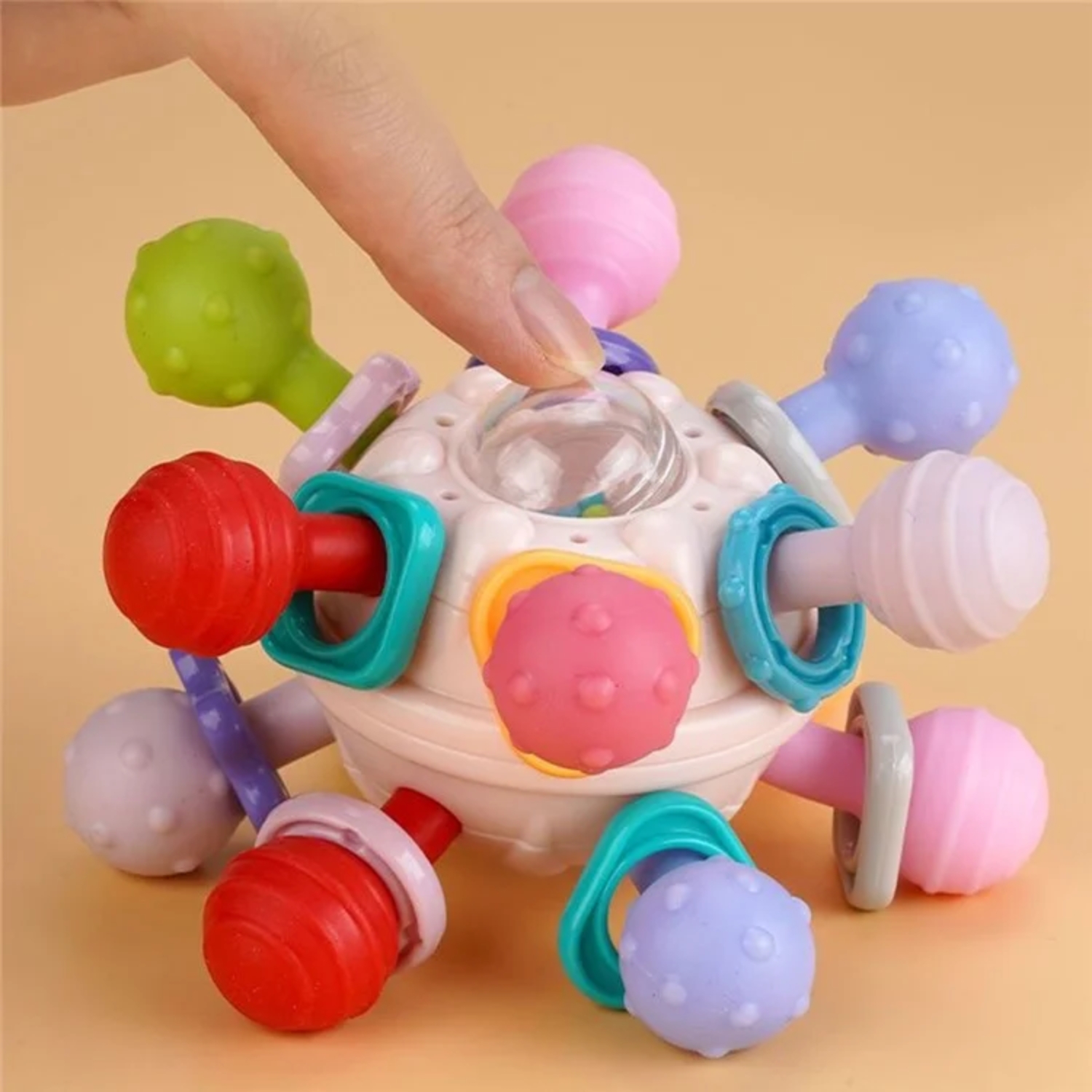 PELOTA DE AGARRE JUGUETE SENSORIAL ESTIMULACIÓN PARA BEBES - 4