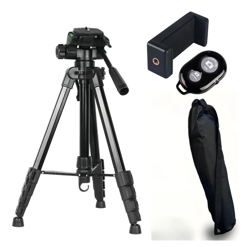 TRÍPODE PARA CAMARA ESTABILIZADOR TELEFONO SOPORTE PORTATIL - 1