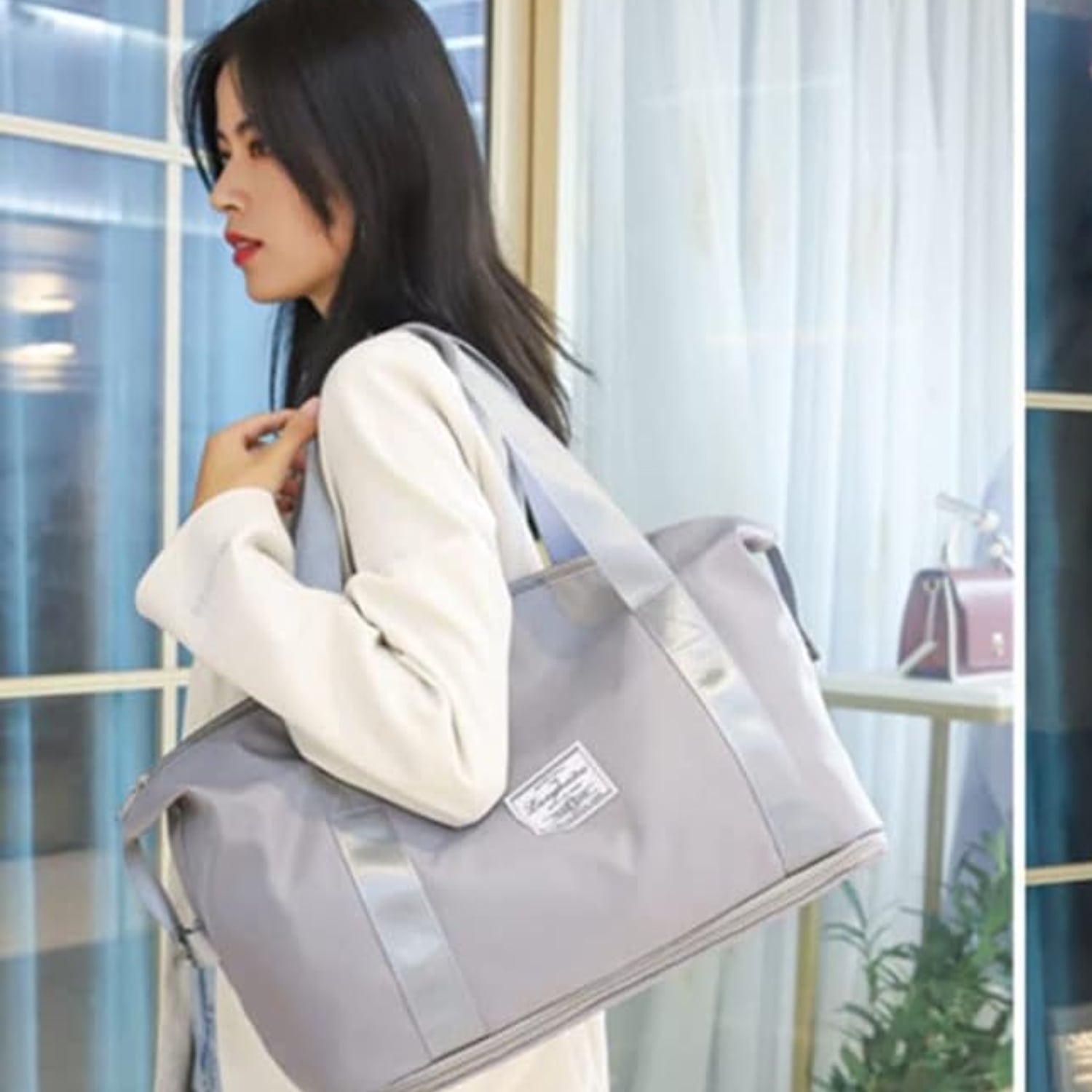 BOLSO CARTERA DE VIAJE EQUIPAJE DE MANO EXPANSIBLE PORTATIL - 4