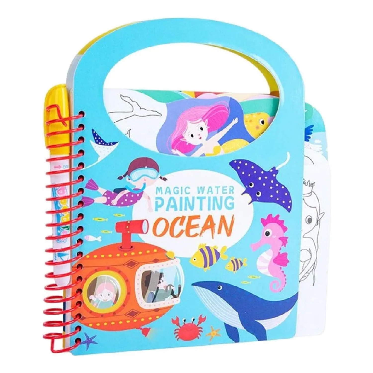 LIBRO MÁGICO CUADERNO DIDÁCTICO NIÑOS PARA PINTAR CON AGUA - 1