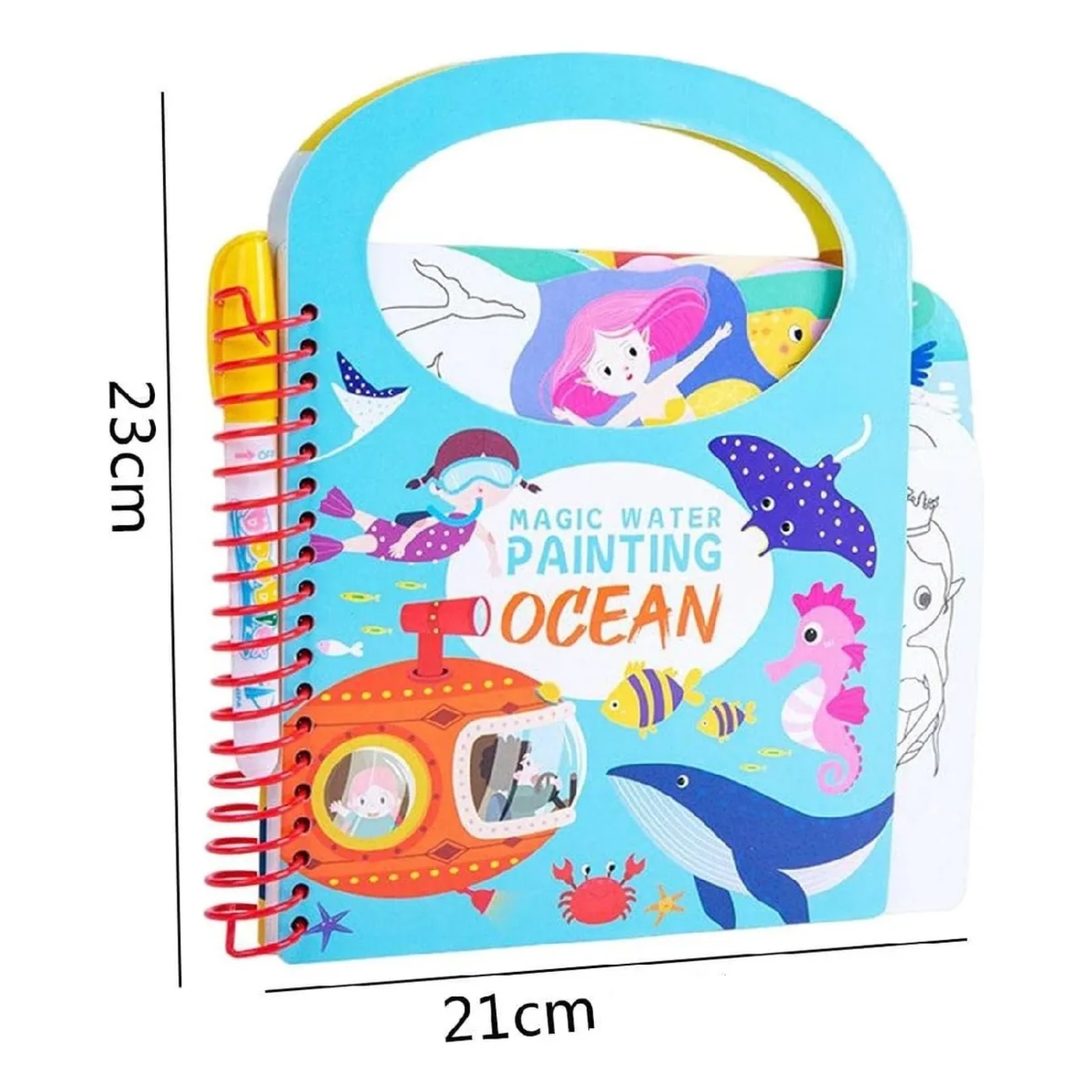 LIBRO MÁGICO CUADERNO DIDÁCTICO NIÑOS PARA PINTAR CON AGUA - 2