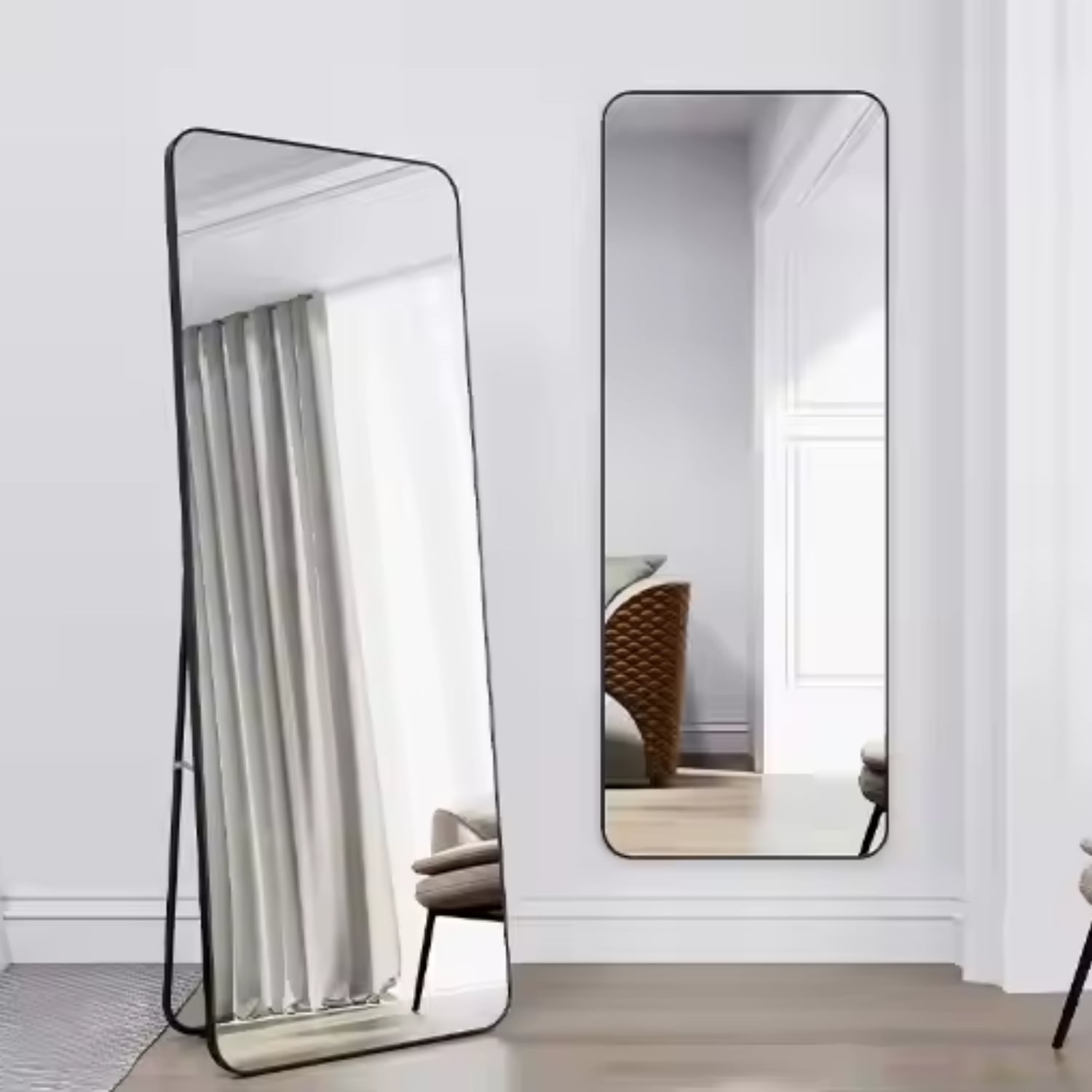 ESPEJO RECTANGULAR DE CUERPO ENTERO 150X40CM CON SOPORTE - 5