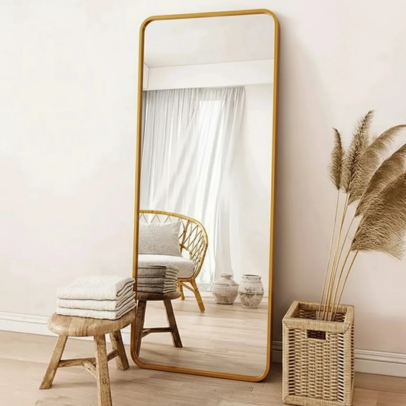ESPEJO RECTANGULAR DE CUERPO ENTERO 160X50CM CON SOPORTE - 3