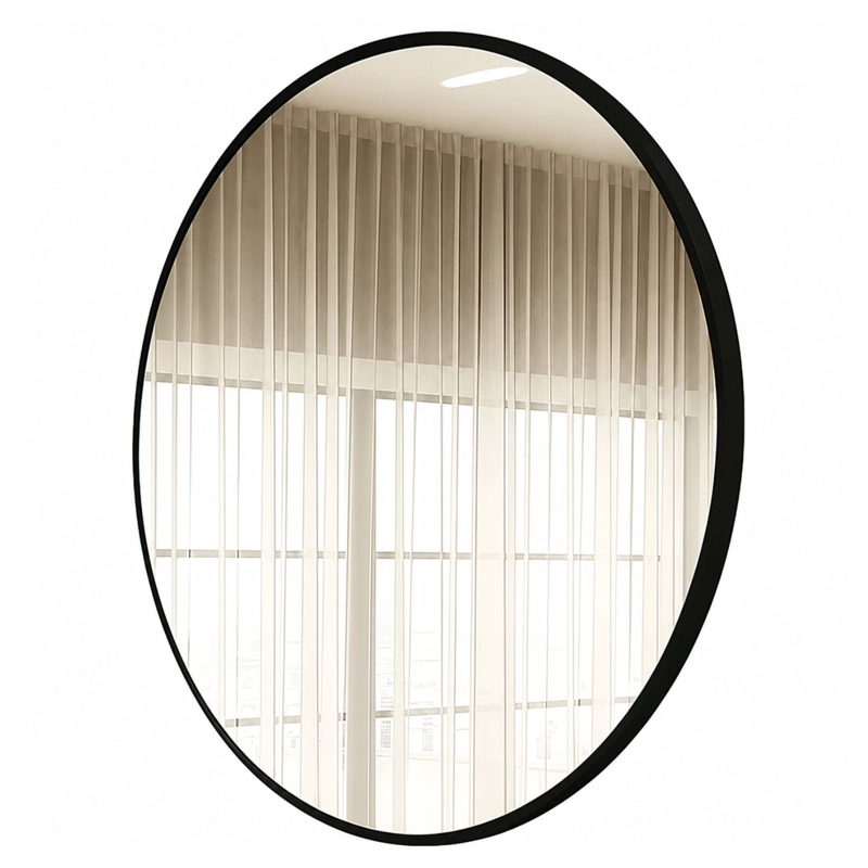 ESPEJO CIRCULAR DE PARED ELEGANTE REDONDO 80CM DE DIAMETRO - 1