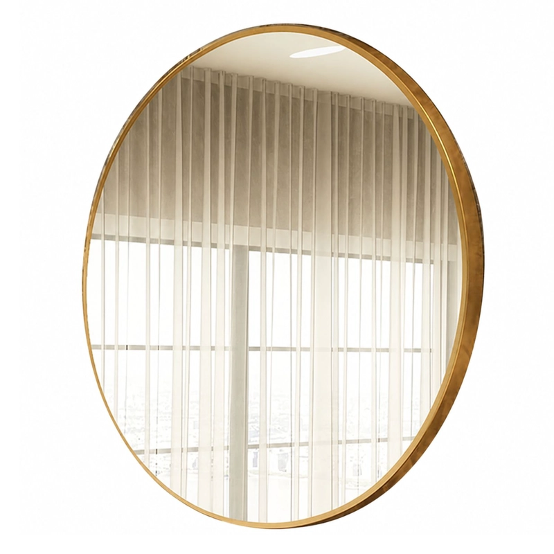 ESPEJO CIRCULAR DE PARED ELEGANTE REDONDO 80CM DE DIAMETRO - 1