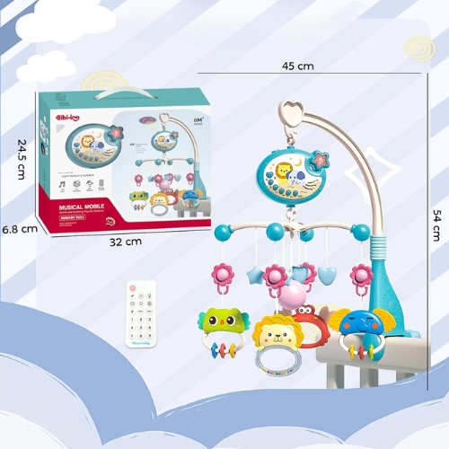 MOVIL GIRATORIO 360 MUSICAL RELAJANTE PARA CUNA BEBE S - 3
