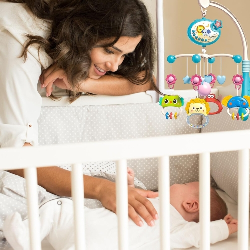 MOVIL GIRATORIO 360 MUSICAL RELAJANTE PARA CUNA BEBE S - 4