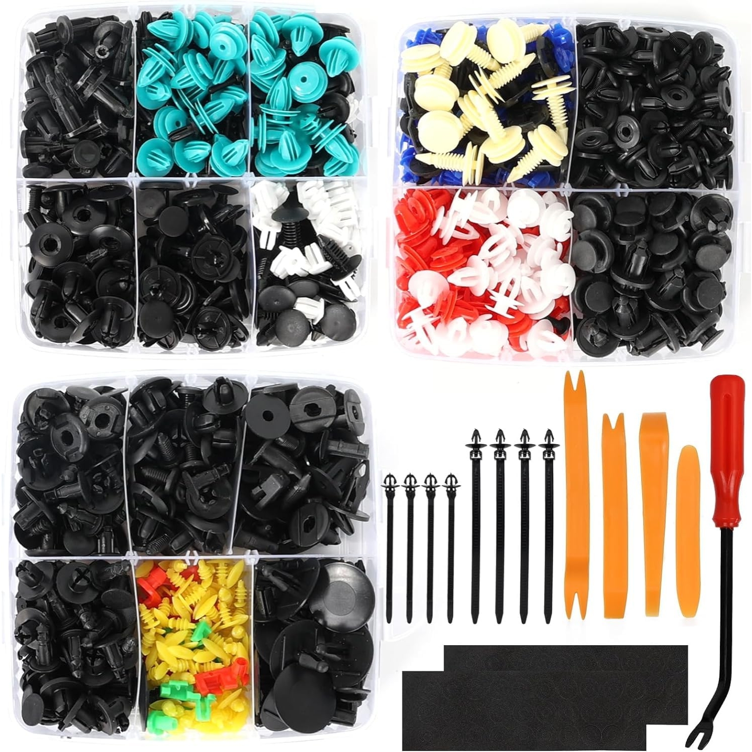 KIT 725 PIEZAS CLIP BROCHE RETENCION AUTO FIJACION TAPABARRO - 3