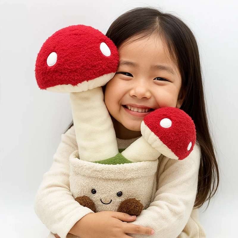 Hongo Kawaii  Planta 30 cm Tierno Ideal para Regalo - 5