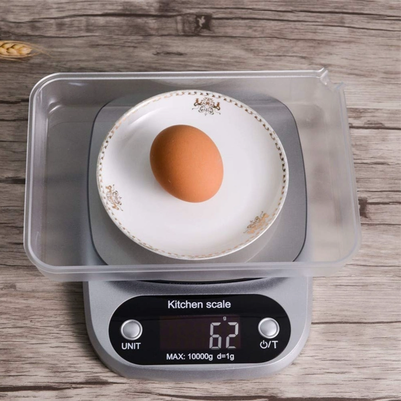 BALANZA GRAMERA PESA DIGITAL DE COCINA 10 KGS CON PILAS - 3