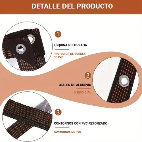 LONA IMPERMEABLE 3X4 METROS TRANSPARENTE RESISTENTE UNIDAD - 3