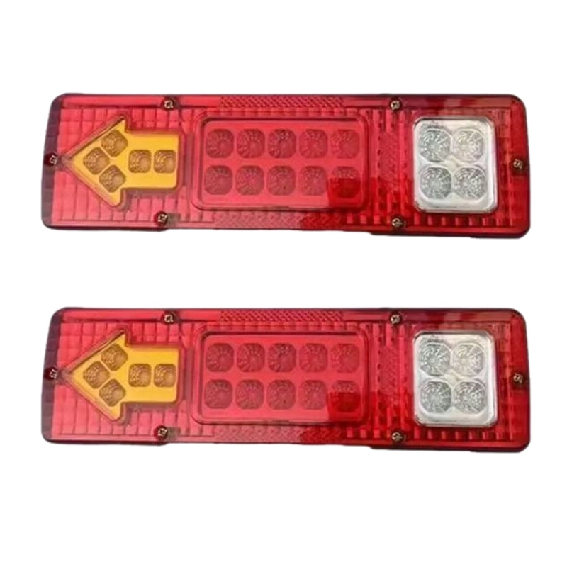 KIT 2 FOCOS LUZ LED TRASERA 24V PARA AUTOS CAMION UNIVERSAL