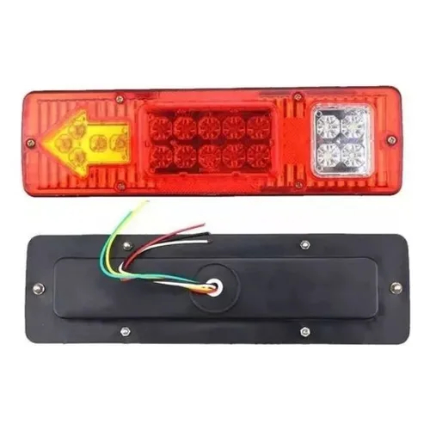 KIT 2 FOCOS LUZ LED TRASERA 24V PARA AUTOS CAMION UNIVERSAL - 4