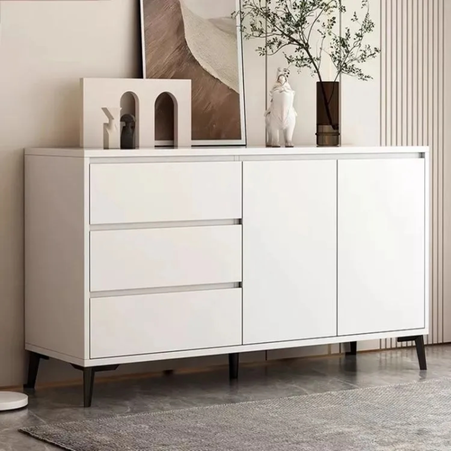 RACK TV MULTIFUNCIONAL LIVING DORMITORIO 140X40X75 MODERNO - 3