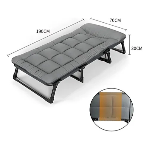 SILLA CAMA REPOSERA PLEGABLE 190CM DESMONTABLE PORTATIL - 4