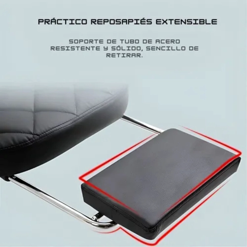 SILLA DE OFICINA ESCRITORIO EJECUTIVA CON REPOSAPIES - 3