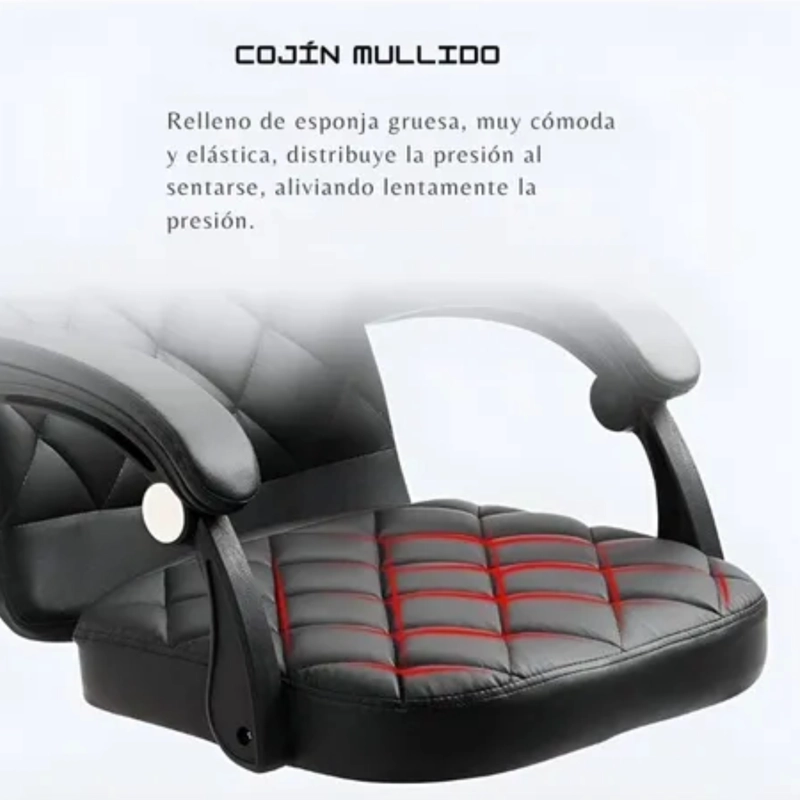 SILLA DE OFICINA ESCRITORIO EJECUTIVA CON REPOSAPIES - 5
