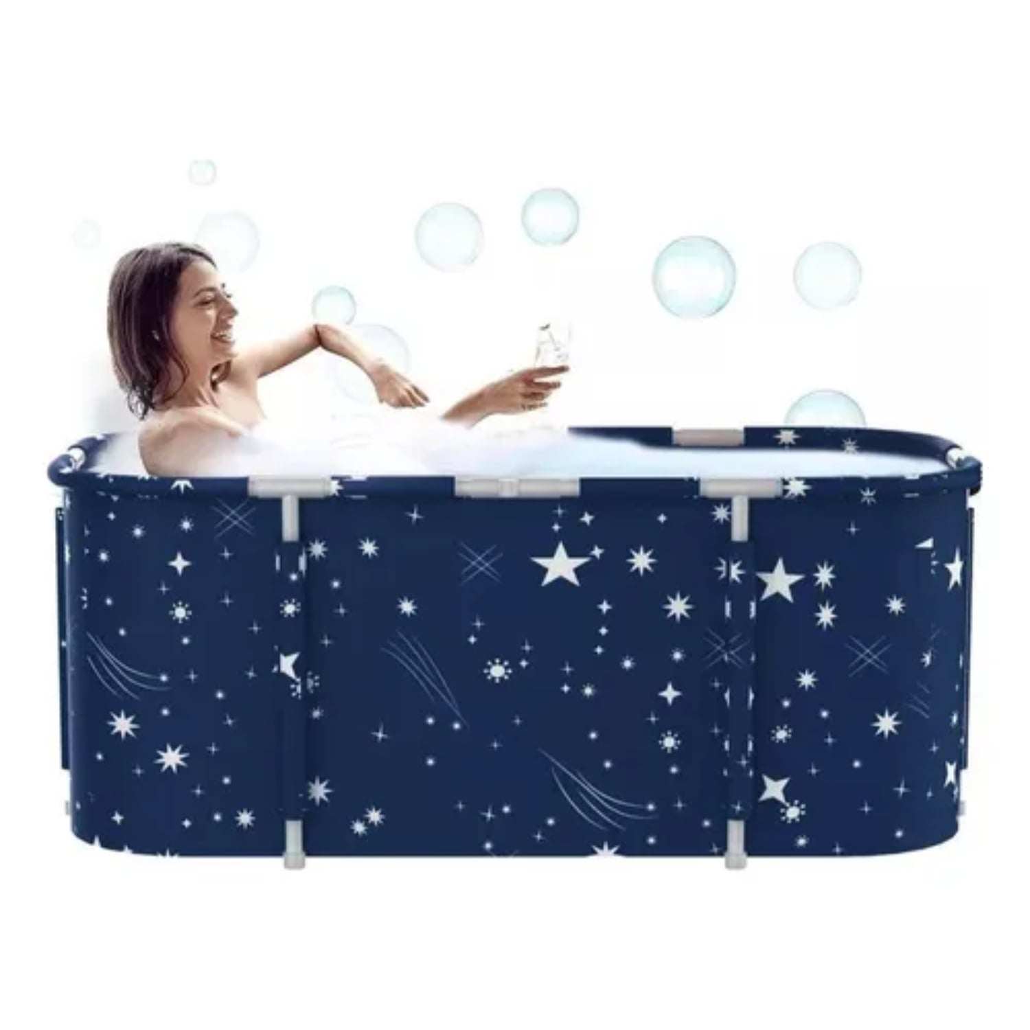 BAÑERA PLEGABLE ADULTOS NIÑOS 120X55CM SPA PORTATIL - 3