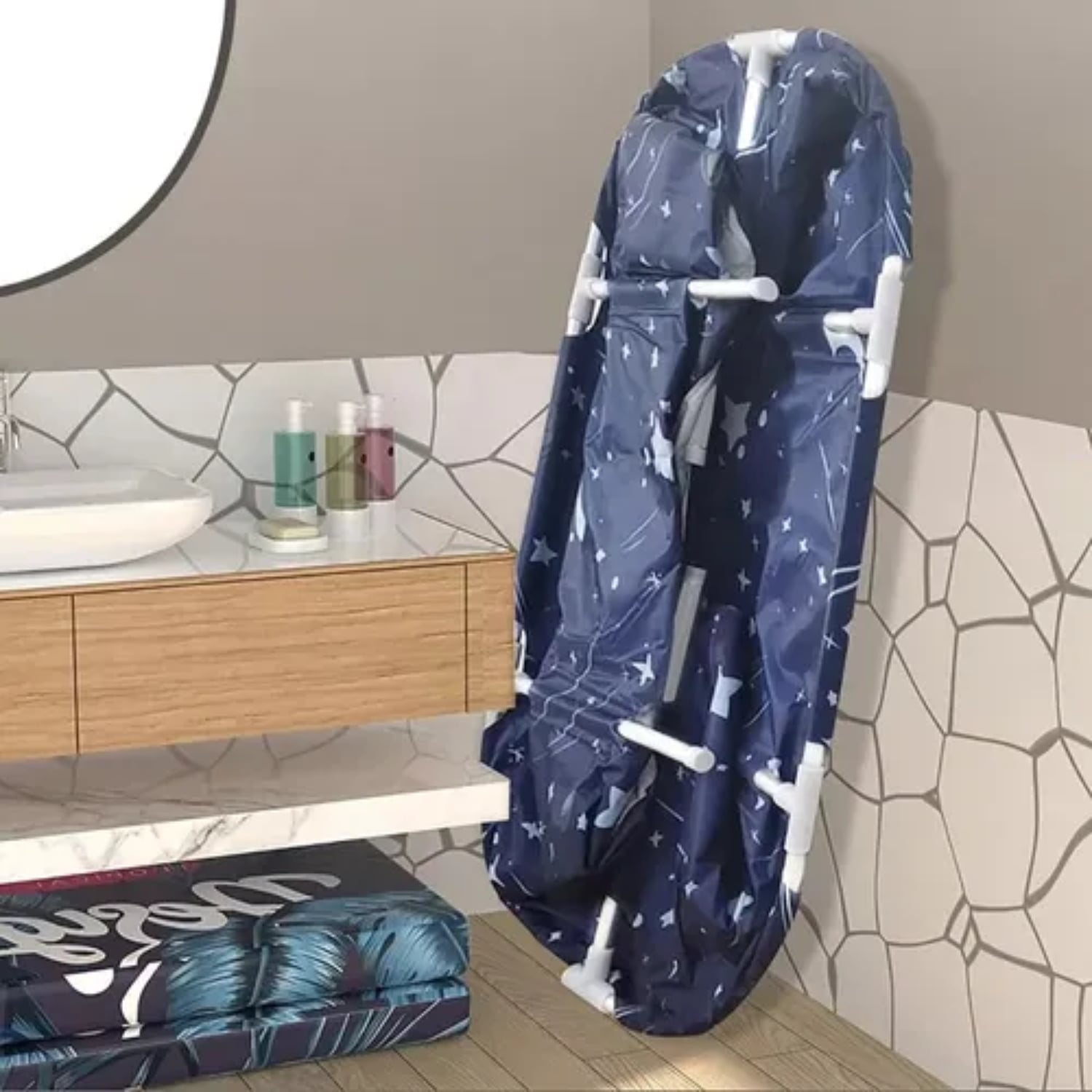 BAÑERA PLEGABLE ADULTOS NIÑOS 120X55CM SPA PORTATIL - 5