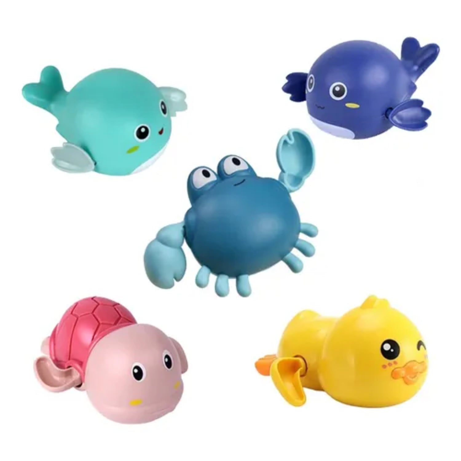 KIT 5 JUGUETES PARA BAÑO DUCHA BAÑERA PARA BEBE NIÑOS - 1