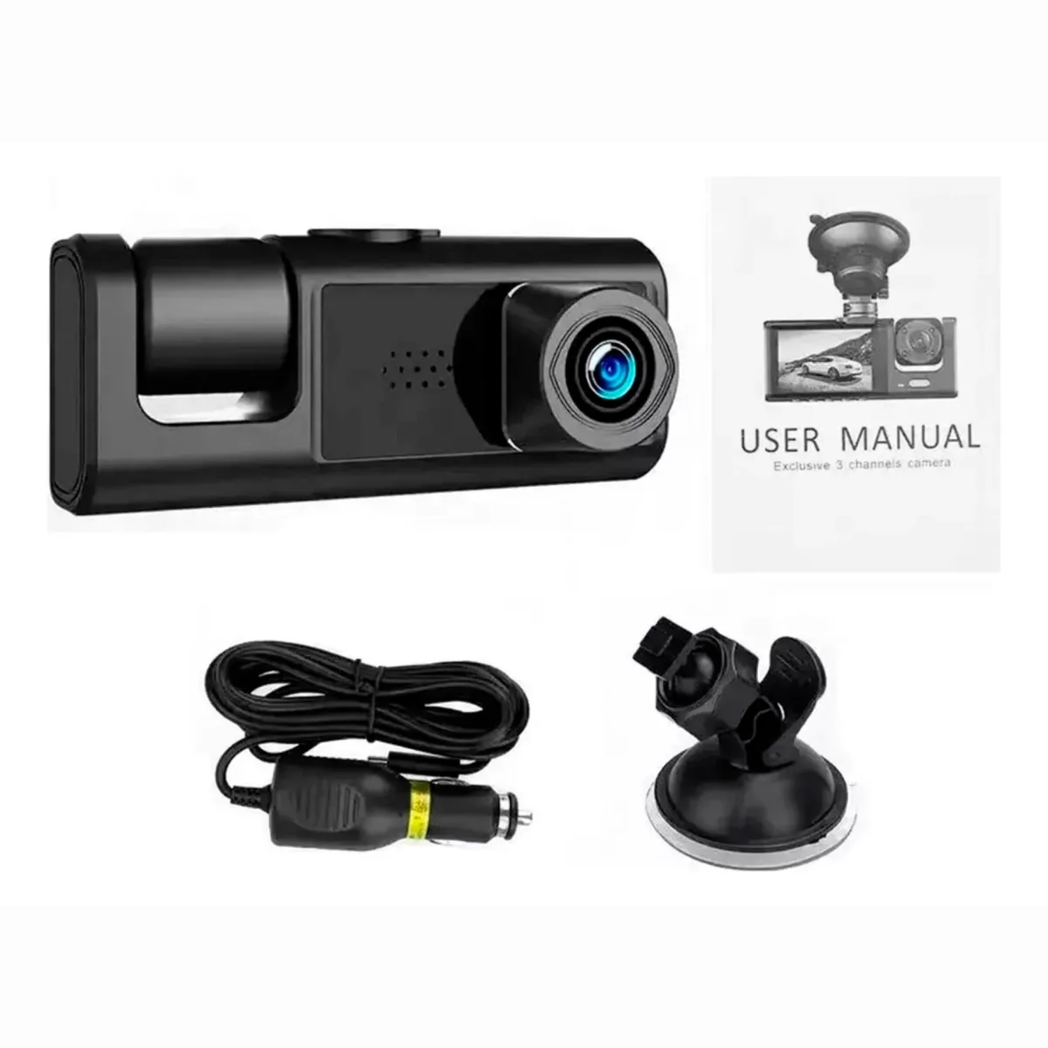 CAMARAS PARA AUTOS FRONTAL Y TABLERO 2 EN 1 HD 1080P - 2