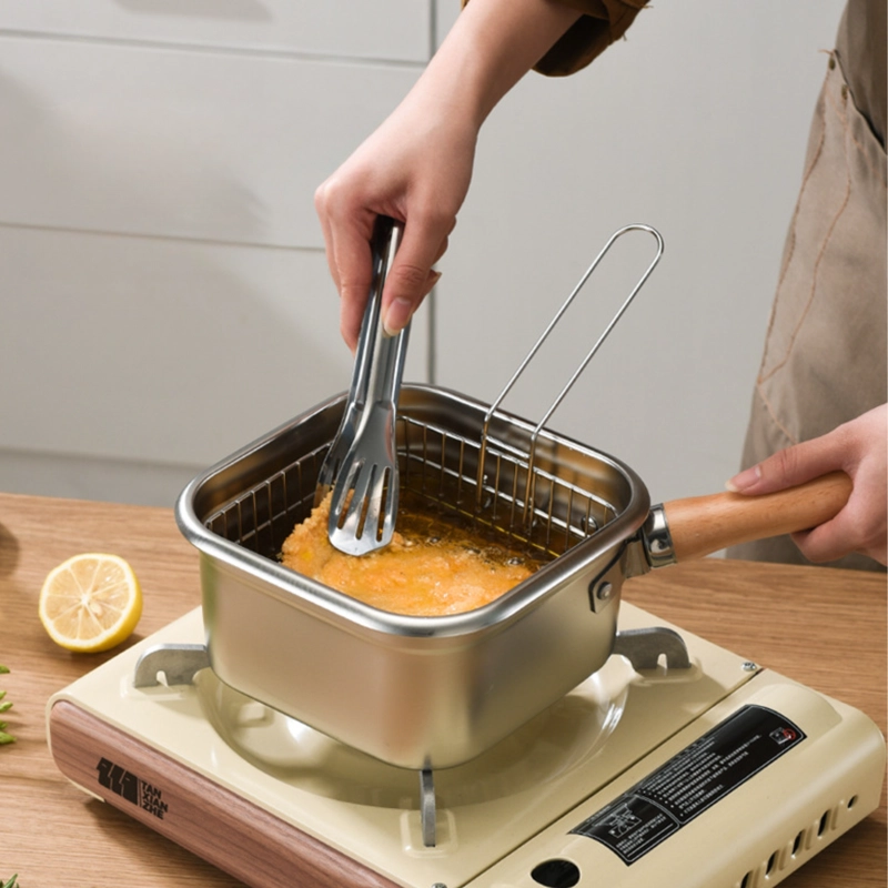 OLLA MULTIUSOS CACEROLA SARTEN PARA FREIR HERVIR CON PINZA - 4