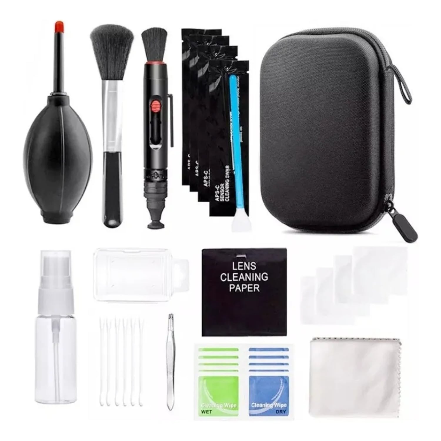 KIT DE LIMPIEZA PORTATIL CAMARAS FOTOGRAFICAS SENSOR LENTE - 2