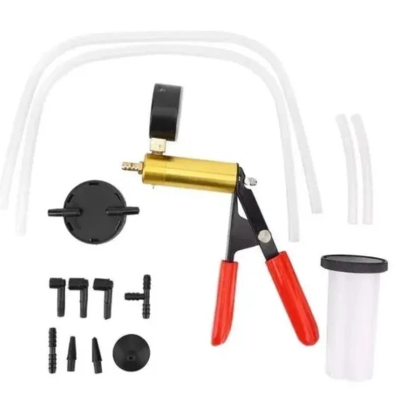 KIT BOMBA PURGADOR SANGRADOR DE FRENOS PRUEBA VACIO MANUAL - 4