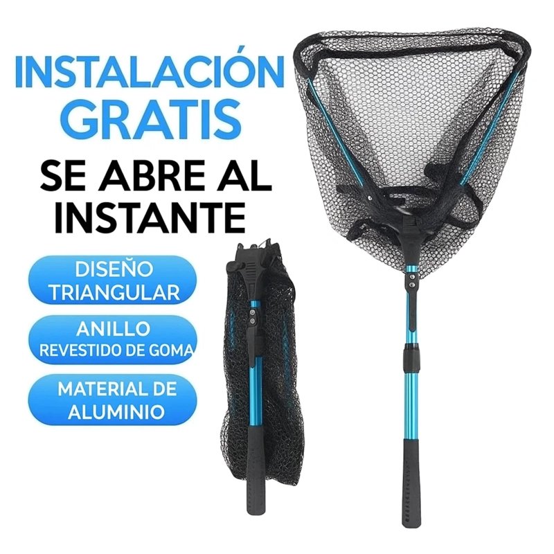 CHINGUILLO RED DE PESCA MALLA PLEGABLE PISCINA TRAMPA CAZA - 4