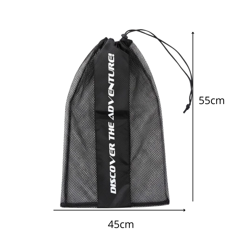 BOLSO DE MALLA CON CORDON PARA PLAYA PISCINA HOGAR MULTIUSO - 4