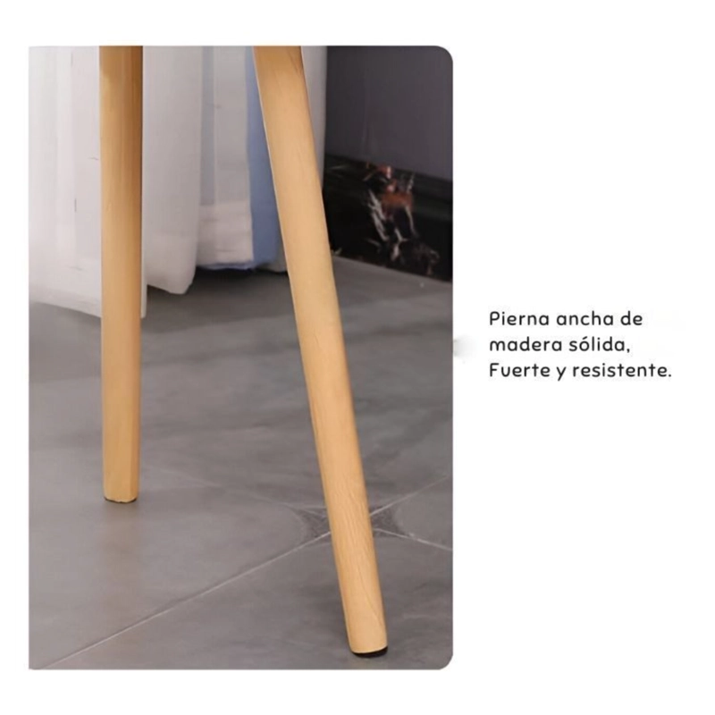 MESA DE CENTRO CON DISEÑO NORDICO 60X60X52CM - 5