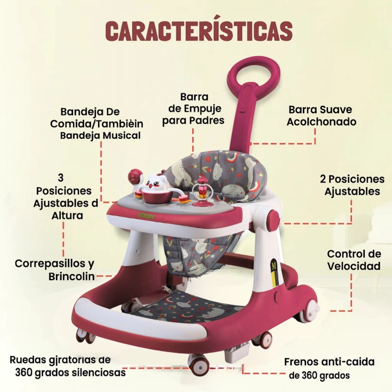 ANDADOR PARA BEBE S ANTIVUELCOS 7 A 18 MESES - 4