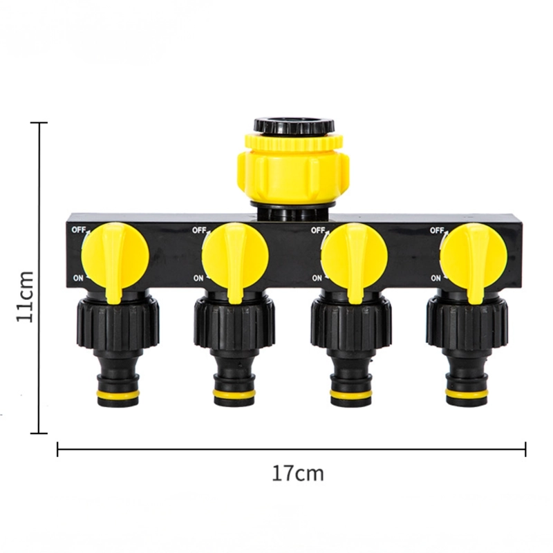 DIVISOR MANGUERA 4 SALIDAS ROSEFLOWER ADAPTADOR GRIFO RIEGO - 2