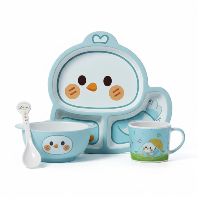 VAJILLA INFANTIL MELAMINA IDEAL PARA BEBE S Y NIÑOS - 1