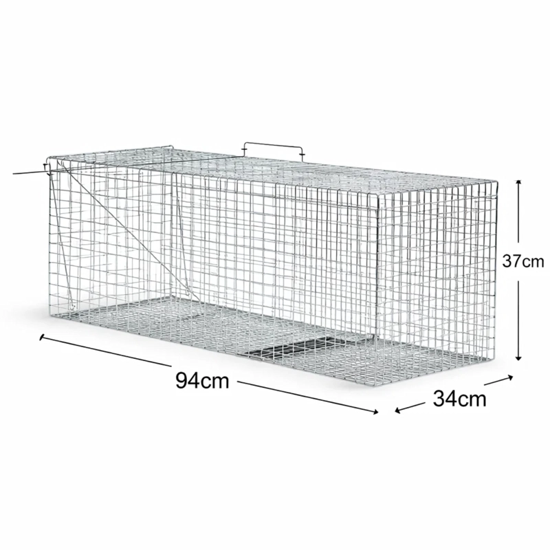 Trampa Jaula Corral Plegable Para Conejos 94x34x37 cm - 2