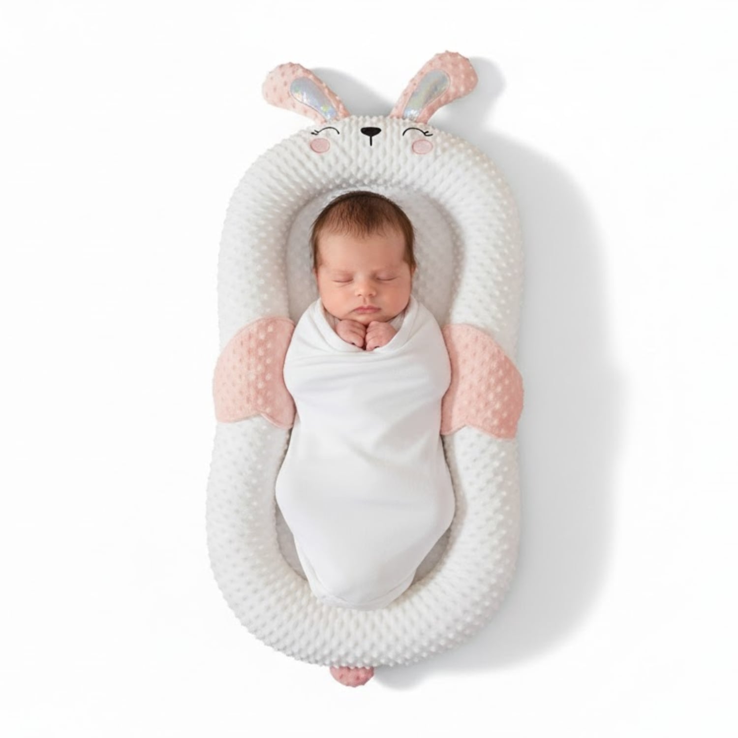 CUNA ALMOHADA PORTATIL PARA BEBE  DISEÑO ERGONOMICO - 3