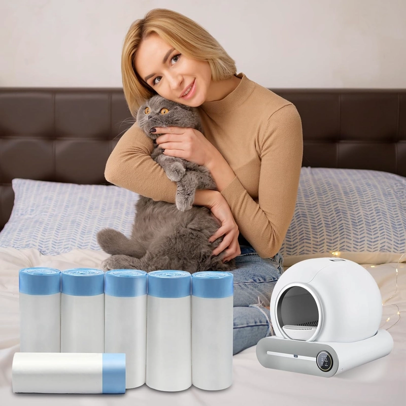 Bolsas Para Arenero Automático De Gatos 6 Rollos De 90ud - 6