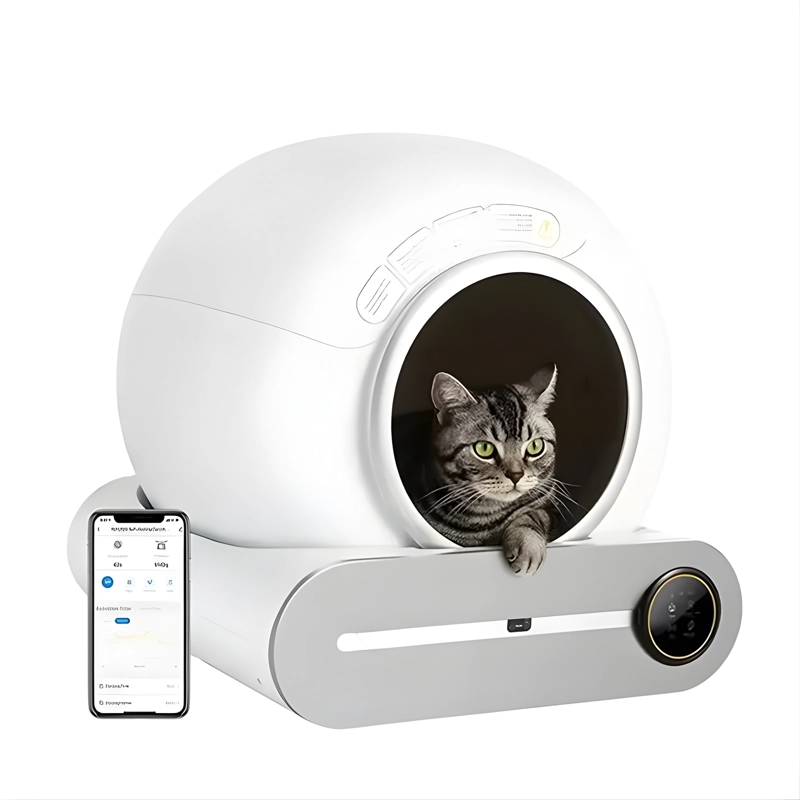 CAJA ARENA AUTOLIMPIANTE PARA GATOS CON CONTROL DE OLORES - 1