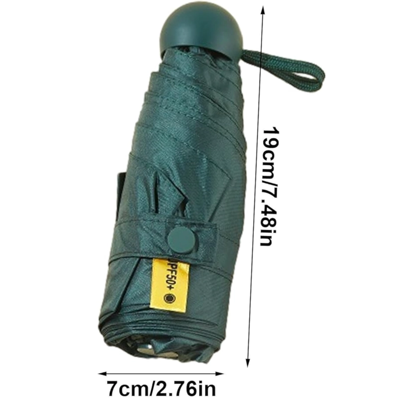 PARAGUAS PLEGABLE CAPSULA 8 VARILLAS UV RESISTENTE LIGERO - 2
